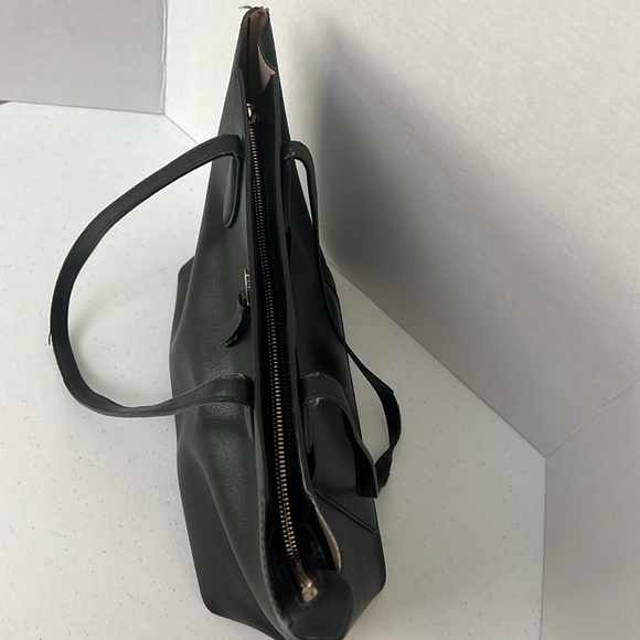 Kate Spade New York Adel Black Leather Tote Shoulder Bag Purse Zip Top - Picture 7 of 16